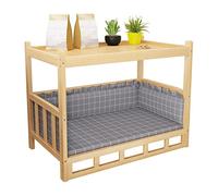 Cama Perro Cama para Perros Pequeños, Medianos y Grandes con Estante de Almacenamiento y Colchón Extraíble, Mesita de Noche de la Sala de Estar del Dormitorio del Hogar/mesa Auxiliar del Sofá, Fácil d