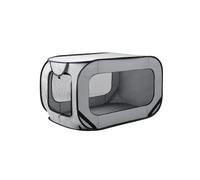 Cama Perro Coche Coche Portátil 36 Pulgadas Ara Asiento Perrera Cama Grande Perro Perrera Emergente Perrera Gatos Jaula Mascotas Interior Exterior Cama Gatos(Silver)