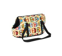 Cama Perro Coche Transportín Acolchado Perros Pequeños Mochila Suave Portátil para Cachorros Gatos Bolso Caminar Al Aire Libre Yorkshire Bulldog Accesorios Mascotas(Print 3,L)