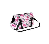 Cama Perro Coche Transportín Acolchado Perros Pequeños Mochila Suave Portátil para Cachorros Gatos Bolso Caminar Al Aire Libre Yorkshire Bulldog Accesorios Mascotas(Print 4,S)
