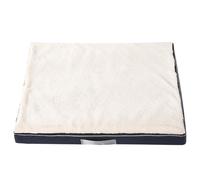 Cama Perro Grande Ortopédica para Mascota de 2.5-40KG, Colchon Perro Impermeable Lavable, Sofá Perro Ortopedica Desmontable, Colchoneta Perro con Espuma de Caja de Huevos,Blanco,75*50 CM（<13KG）