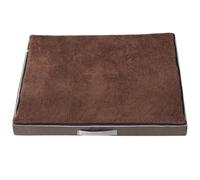 Cama Perro Grande Ortopédica para Mascota de 2.5-40KG, Colchon Perro Impermeable Lavable, Sofá Perro Ortopedica Desmontable, Colchoneta Perro con Espuma de Caja de Huevos,Café,120*75 CM（<45KG）