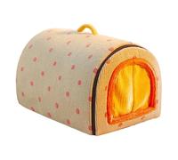 Cama plegable cerrada para perros y gatos, casa para perros con almohada de cojín extraíble, camas para mascotas de tamaño mediano y grande con parte inferior antideslizante, escondite para cachorros