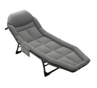 Cama plegable, cuna portátil para camping, reclinable multifuncional para oficina y uso al aire libre, cama plegable individual fácil de transportar para descansos rápidos
