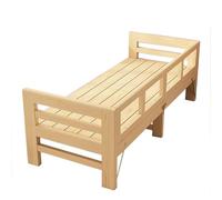 Cama plegable de madera con barandillas de seguridad, marco de plataforma ligero para interiores para un soporte de alta carga