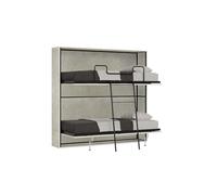 Cama plegable doble horizontal Kando con colchones cachemir