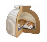 Cama Plegable para Gatos y Gatitos | Cueva Portátil y Ecológica de Papel Kraft Nido y Sofá de Descanso 2 en 1 con Diseño Moderno y Ligero | Althea Living