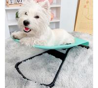 Cama Plegable para Perros, Mecedora para Mascotas con Malla Lavable y Transpirable, Camas mecedoras portátiles para Perros, Hamaca para Mascotas para Cachorros y Perros pequeños,Verde
