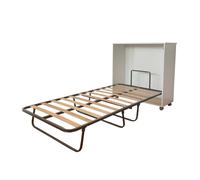 Cama plegable plegatin sin colchón aglomerado blanco 101x99x40