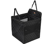 Cama portátil para perros, asiento de viaje, asiento para mascotas, sofá suave, gran espacio, cojines para gatos, cesta protectora, cinturones con hebilla para consola central pequeña, correa