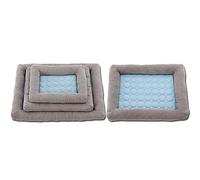 Cama Que refresca para Perro de Verano Alfombra Fria colchoneta refrescante para Perros Cachorros Gatos (Azul, 45x35cm)