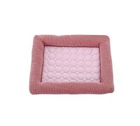 Cama Que refresca para Perro de Verano Alfombra Fria colchoneta refrescante para Perros Cachorros Gatos (Rosado, 54x43cm)