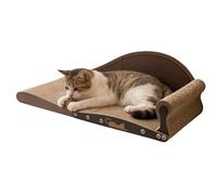 Cama rascador para Gatos, Almohadilla de Lijado para Gatos, Espacio de Descanso y Tumbona de cartón Ondulado para | para apartamento, Dormitorio, balcón, Suelo y