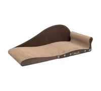 Cama rascador para gatos, protector de muebles con función de rascado y cuidado de las garras, cartón ondulado, superficie de descanso para mascotas, para salón, dormitorio, balcón, suelo, mascotas