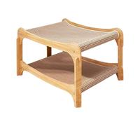 Cama rascadora para Gatos, Desmontable de Doble Capa, diseño de Tejido de sisal, 56 x 34 x 37 cm, Peso de 2150 g, construcción de Madera MDF, Jugar Activo y Dormir en el