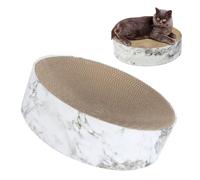 Cama Rascadora para Gatos, Papel Corrugado, Protege Muebles, Tabla Rascadora Redonda para Gatos, Almohadilla para Gatos Medianos y Grandes (S)