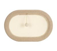 Cama rascadora para Gatos, sofá rascador de sisal Ovalado Extra Grande de 24 Pulgadas con Base Antideslizante, Cuenco de Almohadilla rascadora de sisal Natural para Que los Gatos d