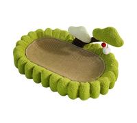Cama rascadora PolyGen con sisal Resistente al Desgaste para entretener a Gatos de Interior, promueve Las Garras y la Actividad, una Almohadilla rascadora para Gatos con Forma de