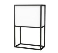 Cama rectangular elevada de jardín, maceta de metal para uso en interiores y exteriores, ideal para restaurante, patio, porche, divisor de división
