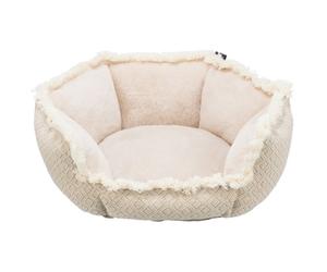 Cama redonda Boho para perro y gato - Trixie - Color: Beige | Diámetro - Diámetro: Ø 80 cm