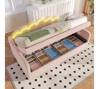 Cama tapizada sofá cama 90 x 200 cm con cajón, cuna infantil con LED, cama de día/cama individual, estructura de cama con somier, cama de almacenamiento y cama funcional, cama de día, cama juvenil