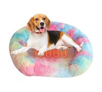 Cama térmica para gatos para interiores | Cama térmica USB para mascotas, control de temperatura ajustable, cama térmica redonda para gatitos, cama eléctrica para gatos con 5 temporizadores,
