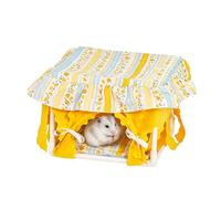 Cama Tienda Para Mascotas de tela lavable para dormir y escondite | Tienda Hámster con para Conejos, Chinchillas, Animales Pequeños, Interior, Exterior, Jaula, Mesa, Hogar