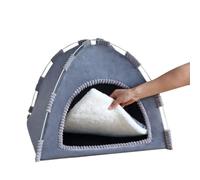 Cama Tienda para Perros,Cueva De Refugio De Peluche Acolchada Y Cálida,Tienda De Campaña para Perros Plegable De Interior - para El Hogar, Mascotas, Gatos, Conejos, Cachorros E Invierno