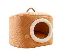 Cama tipo cueva para gatos, cama cálida y transpirable 2 en 1, cama lavable con cremallera invisible, casa de espuma de alta elasticidad para mascotas, escondite para gatos, multiusos, 2 maneras de