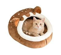 Cama tipo cueva para gatos con cojín desmontable | Nido térmico semicerrado | Cama cerrada cálida para interiores, hogar, hotel, apartamento, dormitorio, sala de estar, balcón