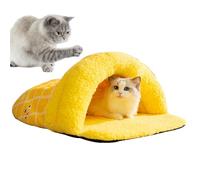 Cama tipo cueva para gatos, con forma de pantufla, cueva de invierno para mascotas, cama de invierno para gatos, tienda de campaña semicerrada y cálida para gatos, perros, conejos