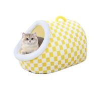 Cama tipo cueva para mascotas, saco de dormir de forro polar grueso y cálido, cama para perro, madriguera, hoyo, cama mediana y grande, cama para gatos, cama para gatos en forma de pantufla, cama