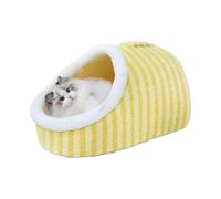 Cama tipo cueva para mascotas, saco de dormir de forro polar grueso y cálido, cama para perro, madriguera, hoyo, cama mediana y grande, cama para gatos, cama para gatos en forma de pantufla, cama
