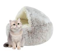 Cama tipo cueva para perros, cama cerrada para gatos, cómoda y suave, cálida para gatitos de invierno, perros pequeños y grandes