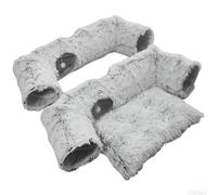 Cama tipo para gatos - Cueva rectangular para mascotas con 4 maneras, suave para mascotas, juguete para sala de estar, balcón, apartamento, interior, dormitorio, hogar, temporada