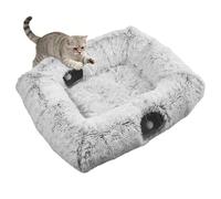 Cama Tipo para Gatos, Rectangular de 4 Maneras para Mascotas, Cama de de Juguete de Felpa para Gatitos, para Dormitorio, apartamento, hogar, Sala de Estar de Temporada, balcón