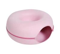 Cama tipo túnel de dona para gatos, resistente a los arañazos, túnel desmontable para gatos, cuevas de túnel reutilizables con cremallera para gatos y gatitos