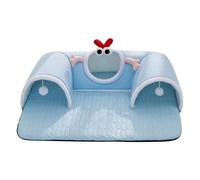 Cama Túnel para Gatos - Tela 65x40cm | Cama Tipo Donut con Túneles para Gatos | Juguete Escondido Parxa Gatxs Parxa Descansar, Jugar, Acurrucarse Y Aliviar El Aburrimiento En Interiores Xara Y