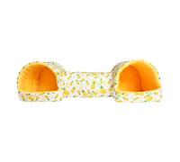 Cama túnel para hámster - 51 x 17 x 15 cm - túnel de conejo Hide Out | túnel de cama para hámster ocultar | lavable a máquina Chinchillas House | Accesorios de jaula para animales pequeños mascotas