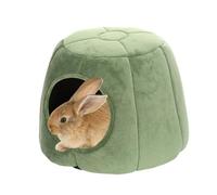 Cama Villa Mascotas - Terciopelo Hielo PP Espuma 27x27x33cm | Cama Para Gatos | Tienda Semi-Cerrada Para Mascotas | Cueva De Invierno Paras Gatos Parsa Sueño Cómodo, Confort Interior Y Espacio Cálido