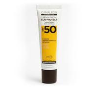 Camaleon Cosmetics - Crema facial con muy alta protección solar SPF50 - Textura ligera - Acabado invisible - No graso - No Comedogenico - Filtros respetuosos con los fondos marinos y con tu piel - Ref