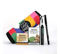 Camaleon Cosmetics - MakeUp Dublín - Mirada Intensa - Set Sombra de Ojos + Iluminador + Lápiz de Ojos Negro + Máscara de Pestañas Volumen - Neceser de regalo