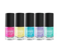 Camaleon Cosmetics - Pack Manicura Multicolor Tonos Pastel - Larga Duración - Secado Rápido - Vegano - 5 Unidades. …