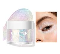 Camaleón de colores de sombra de ojos en gel Glitter Multichrome Pearlescent Eye Shadow Cream Shimmer Líquido de alto brillo Cara Cuerpo Cabello Multiusos ilusión lentejuelas Maquillaje de ojos # 02