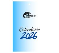 CAMALEON GRAFIC Calendario 2026 Sobremesa, Calendario Taco 2026, 365 Frases Célebres Inspiradoras, 1 Página por Día, Formato 15x10 CM, Ideal para Oficinas, Escritorio, Hogar y Regalo (Azul)