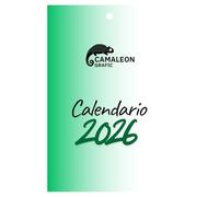 CAMALEON GRAFIC Calendario 2026 Sobremesa, Calendario Taco 2026, 365 Frases Célebres Inspiradoras, 1 Página por Día, Formato 15x10 CM, Ideal para Oficinas, Escritorio, Hogar y Regalo (Verde)