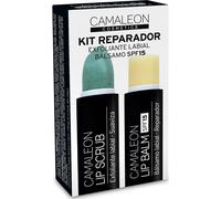 Camaleon Cosmetics Kit reparador labial Melón – Scrub y bálsamo exfoliante – 2 x 4 g