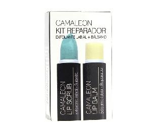 Camaleon Kit Reparador Scrub Melón + Bálsamo ExfolianteLabial 4 gr