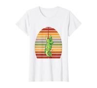 Camaleón Lengua Reptil Cuidador del Zoológico Camaleones Camiseta gráfica económica, Mujer, Blanco, M