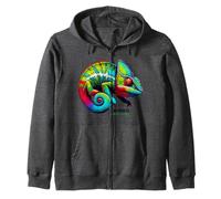 Camaleón Mood Matcher Camuflaje de reptil que cambia de color Sudadera con Capucha